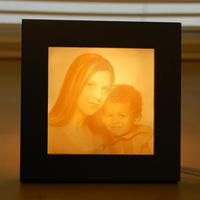 Gift for mother's day based on a beautiful mother and son photo